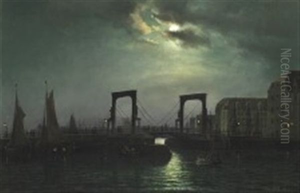 Evening Near The Old Knippelsbro In Copenhagen - view 1