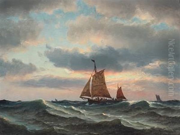 Fishing Boats In The North Sea - view 1