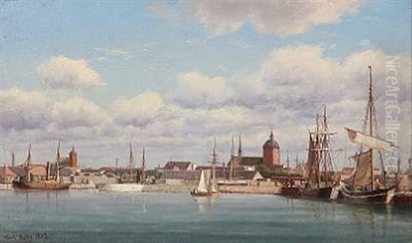 Summer Day At A Danish Harbour City - view 1