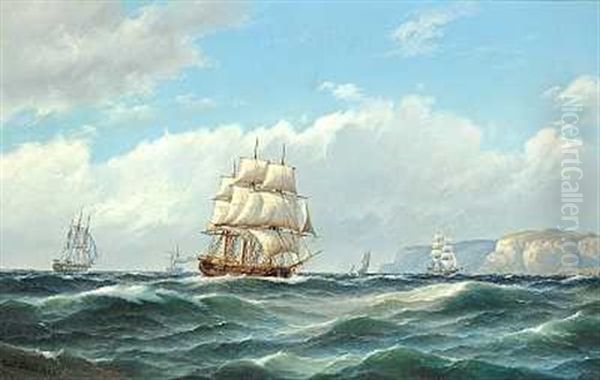 Flere Sejlskibe Ud For Norges Kyst - view 1