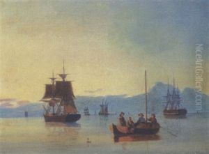 Stille Dag I Sundet. Indridset by Carl Ludwig Bille