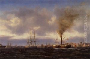 Skirner I Kobnhavns Havet by Carl Ludwig Bille