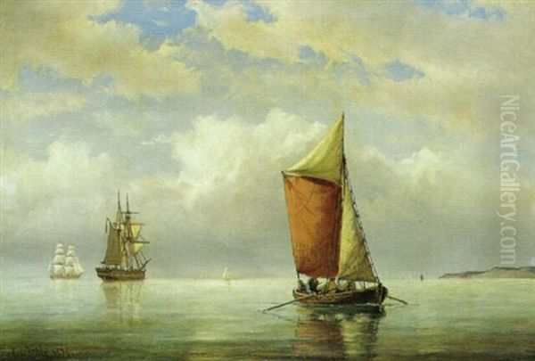 Marine Med Sejlskibe Udfor Hveen - view 1