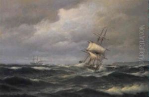 Marin Med Segelfartyg Och Angskepp by Carl Ludwig Bille