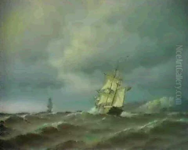 Engelsk Handelsskib Ved Dover - view 1