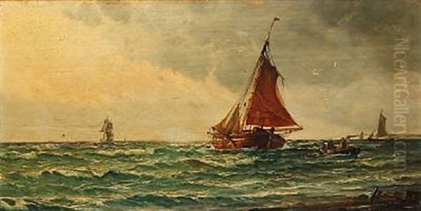 Coastal Scene With Sailing Boats - view 1