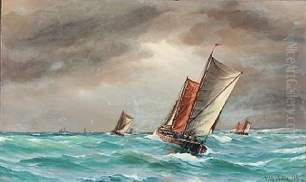 Seascape With Sailing Boats - view 1