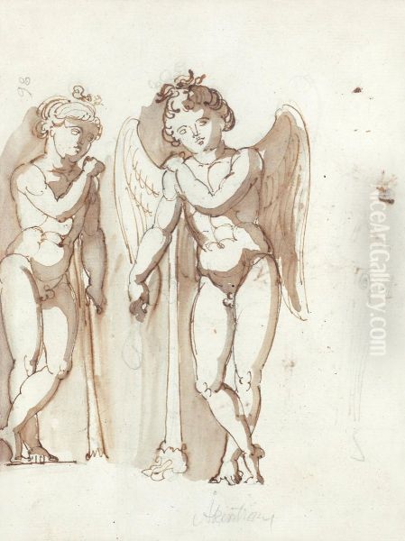 Figure Composition With Angel And Man - view 1