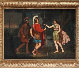 Scene From The Greek Mythology, The Trojanwar by Jonas Akerstrom