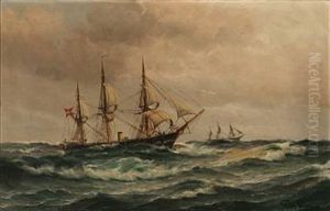 Seascape With The Frigate "jylland"