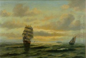 Ships At Sunset Ships At Sunset