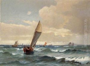 Segelschiffe Vor Der Kuste by Vilhelm Bille