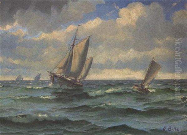 Marine Mit Einlaufenden Fischerbooten - view 1
