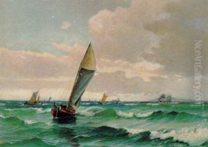 Sejlskibe Pa Havet Sejlskibe Pa Havet