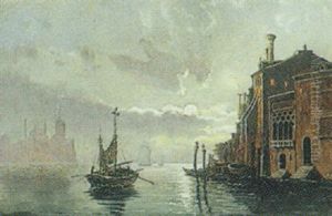 Marine, Parti Fra Venedig Ved Maneskin by Vilhelm Bille