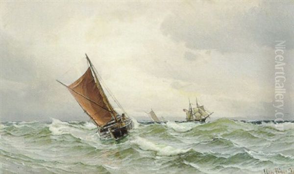 Marine Med Skibe Pa Havet - view 1
