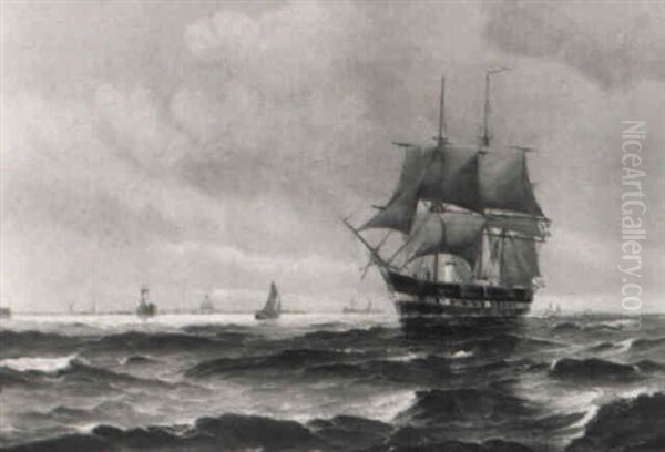 Segelschiffe Vor Dem Hafen Von Kopenhagen - view 1