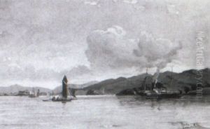 Marine Med Hjuldamper Og Sejlskibe Marine Med Hjuldamper Og Sejlskibe