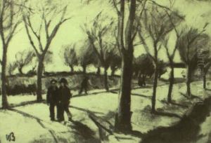 Sonnige, Herbstliche Allee by Vilhelm Bille