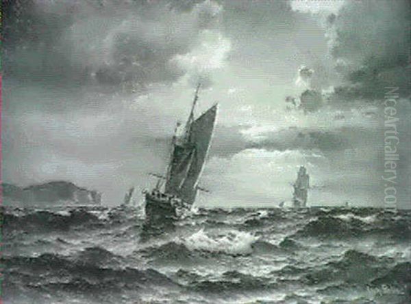 Marine Med Sejlskibe Ud For Kullen - view 1