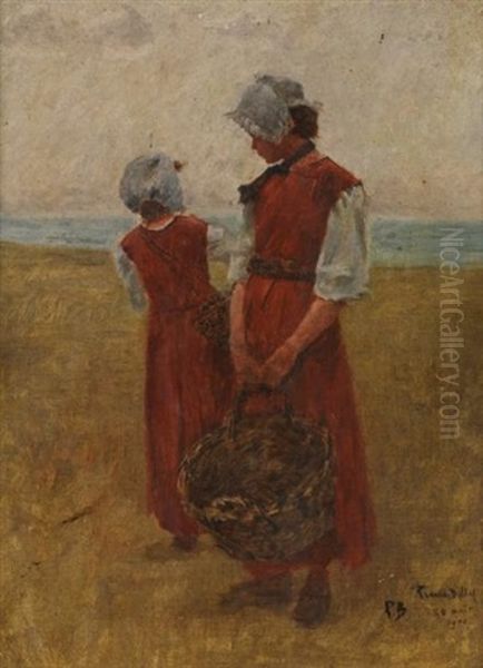 Deux Femmes Sur La Plage - view 1