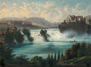 Blick Auf Den Rheinfall Bei Schaffhausen by Anna Billing