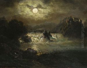 Der Rheinfall Bei Schaffhausen by Anna Billing