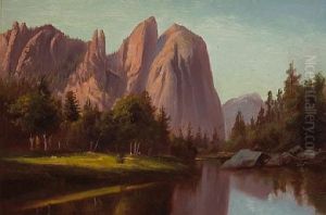 Merced River, Yosemite by Frederick William Billing