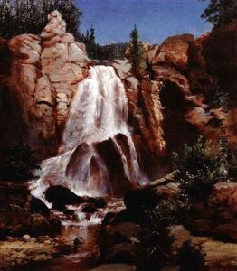 Western Waterfall by Frederick William Billing