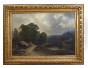 Landskap Med Sjo by Lars Theodor Billing
