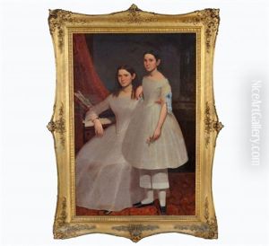 Untitled, Portrait Of Two Girls by Moses Billings
