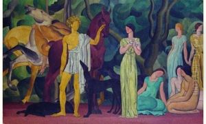 Depart Pour La Chasse (etude) by Louis Leon Eugene Billotey