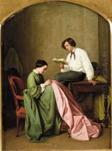 Les Jeunes Maries by Leon-Joseph Billotte