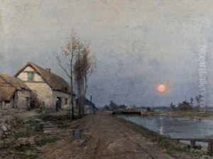 Scene De Crepuscule by Rene Billotte