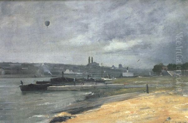 La Seine A Paris, Au Quai De Grenelle - view 1