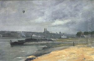La Seine A Paris, Au Quai De Grenelle by Rene Billotte