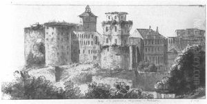 Schlos Heidelberg Von Nordosten Schlos Heidelberg Von Nordosten