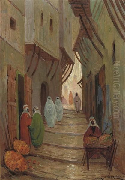 Rue A Algiers - Streetview In Algeria (+ Olive Mount, Jerusalem; 2 Works) - view 1