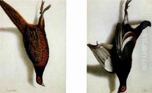 A Black Grouse Hanging A Black Grouse Hanging