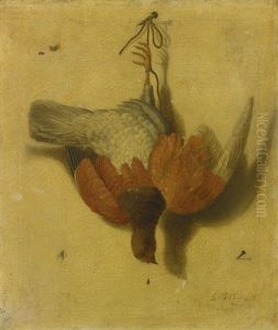 A Trompe-l'oeil Still Life Of A Game Bird Suspended From A Nail