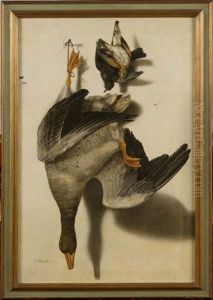 Trophee De Chasse A L'oie Et Aux Oiseaux
