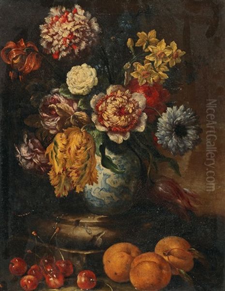 Still Life With Flowers In A Porcelain Vase - view 1