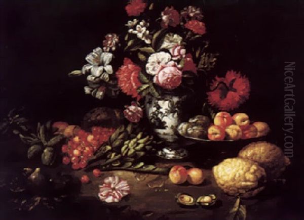 A Still Life Of Flowers And Fruit - view 1