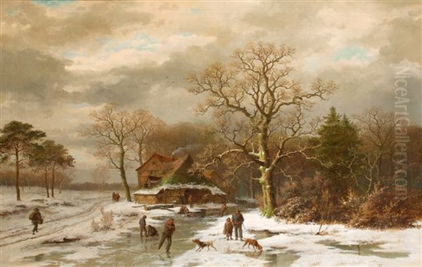 Eisvergnugen Vor Der Wassermuhle - view 1
