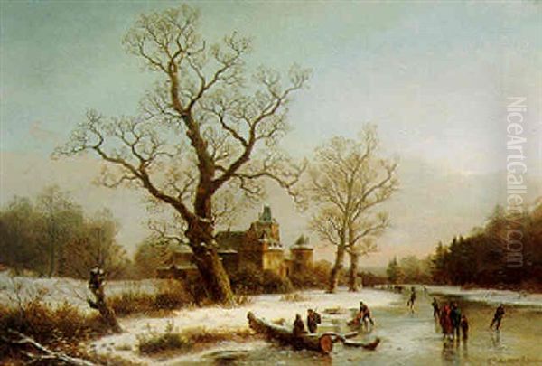 Skating On A Frozen River - view 1
