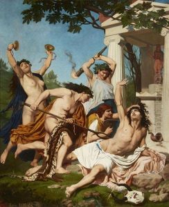 The Death Of Orpheus by Emile Jean Baptiste Philippe Bin