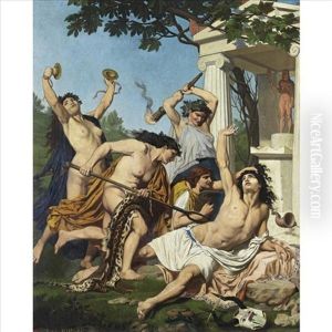 The Death Of Orpheus by Emile Jean Baptiste Philippe Bin