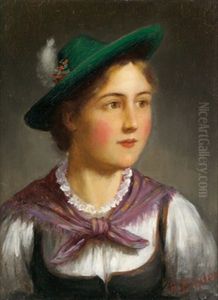 Portrait Eines Dirndls