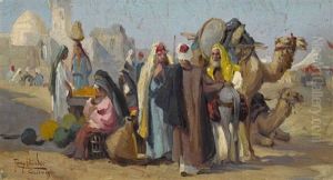 Arabische Marktszene by Tony Binder