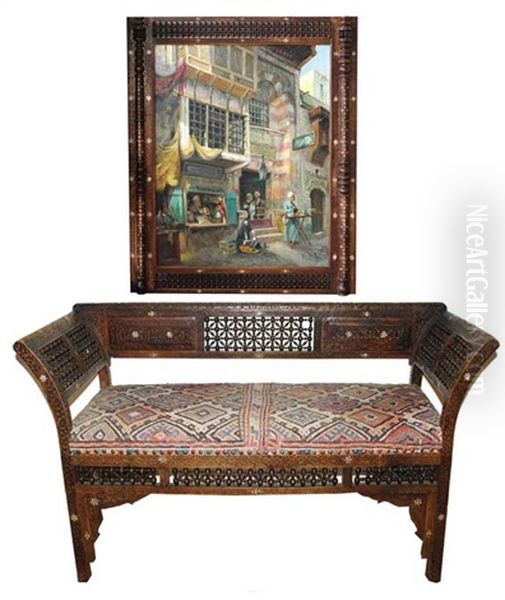 Altstadtgasse In Kairo (+ Bankchen; 2 Works) - view 1